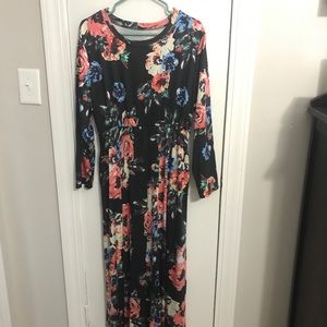 Floral maxi dress soz XL